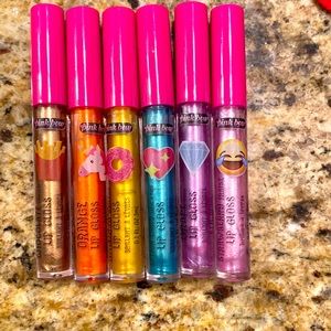 6 pack of emoji lip gloss